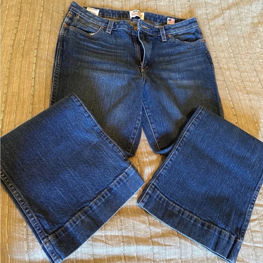 Wrangler Dark Blue Flare Women's Jeans